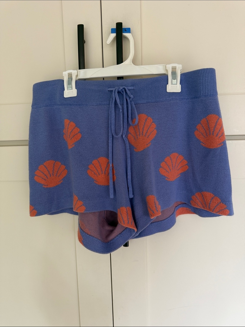 Beach Riot Lavender Shell-Print Drawstring Shorts - Picture 10 of 15